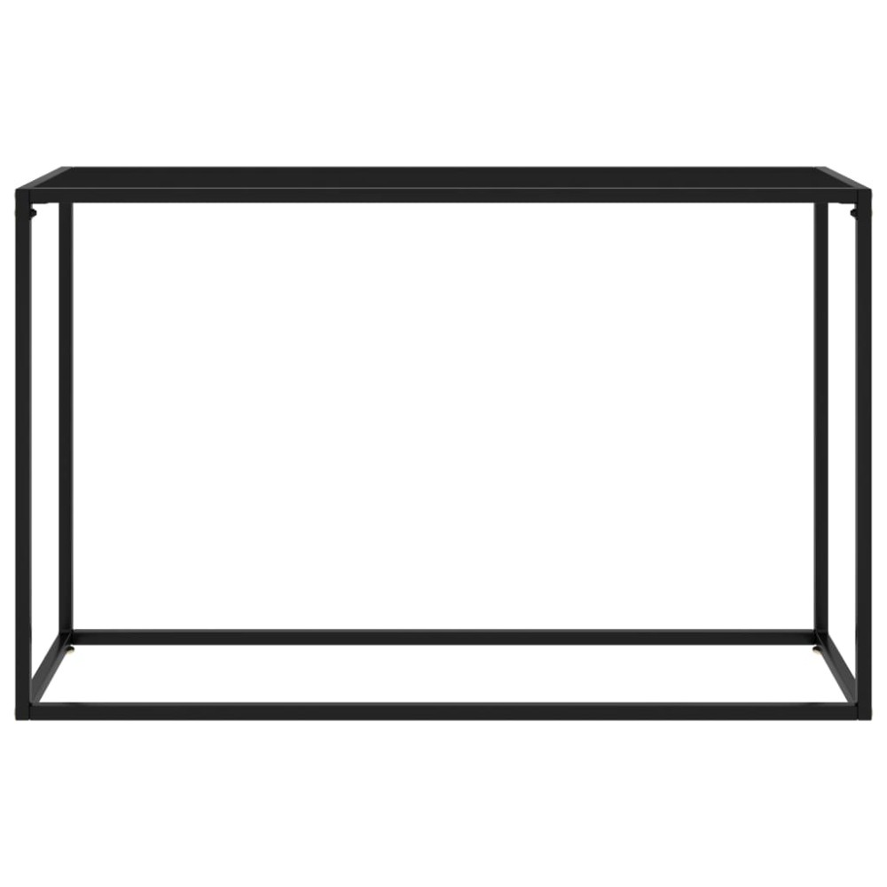 vidaXL Masă consolă, negru, 120x35x75 cm, sticlă securizată