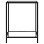 vidaXL Masă consolă, transparent, 60 x 35 x 75 cm, sticlă securizată vidaXL Masă consolă, transparent, 60 x 35 x 75 cm, sticlă securizată