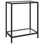 vidaXL Masă consolă, transparent, 60 x 35 x 75 cm, sticlă securizată vidaXL Masă consolă, transparent, 60 x 35 x 75 cm, sticlă securizată