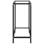 vidaXL Masă consolă, transparent, 60 x 35 x 75 cm, sticlă securizată vidaXL Masă consolă, transparent, 60 x 35 x 75 cm, sticlă securizată