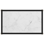 vidaXL Masă consolă, alb, 60 x 35 x 75 cm, sticlă securizată vidaXL Masă consolă, alb, 60 x 35 x 75 cm, sticlă securizată