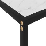 vidaXL Masă consolă, alb, 60 x 35 x 75 cm, sticlă securizată vidaXL Masă consolă, alb, 60 x 35 x 75 cm, sticlă securizată