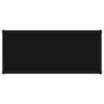 vidaXL Masă consolă, negru, 80 x 35 x 75 cm, sticlă securizată