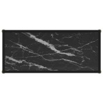 vidaXL Masă consolă, negru, 80 x 35 x 75 cm, sticlă securizată