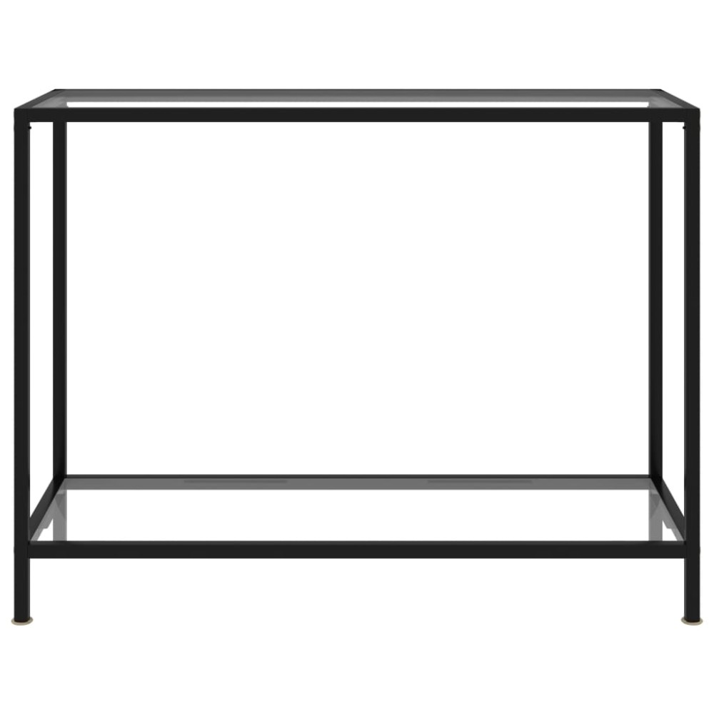 vidaXL Masă consolă, transparent, 100 x 35 x 75 cm, sticlă securizată