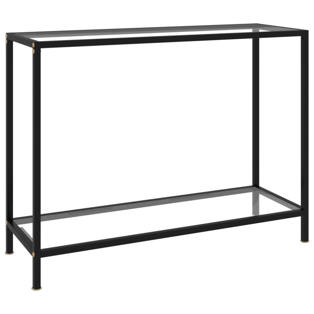 vidaXL Masă consolă, transparent, 100 x 35 x 75 cm, sticlă securizată