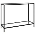 vidaXL Masă consolă, transparent, 100 x 35 x 75 cm, sticlă securizată vidaXL Masă consolă, transparent, 100 x 35 x 75 cm, sticlă securizată