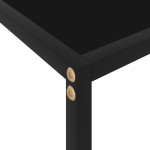 vidaXL Masă consolă, negru, 100 x 35 x 75 cm, sticlă securizată