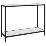 vidaXL Masă consolă, alb, 100 x 35 x 75 cm, sticlă securizată vidaXL Masă consolă, alb, 100 x 35 x 75 cm, sticlă securizată