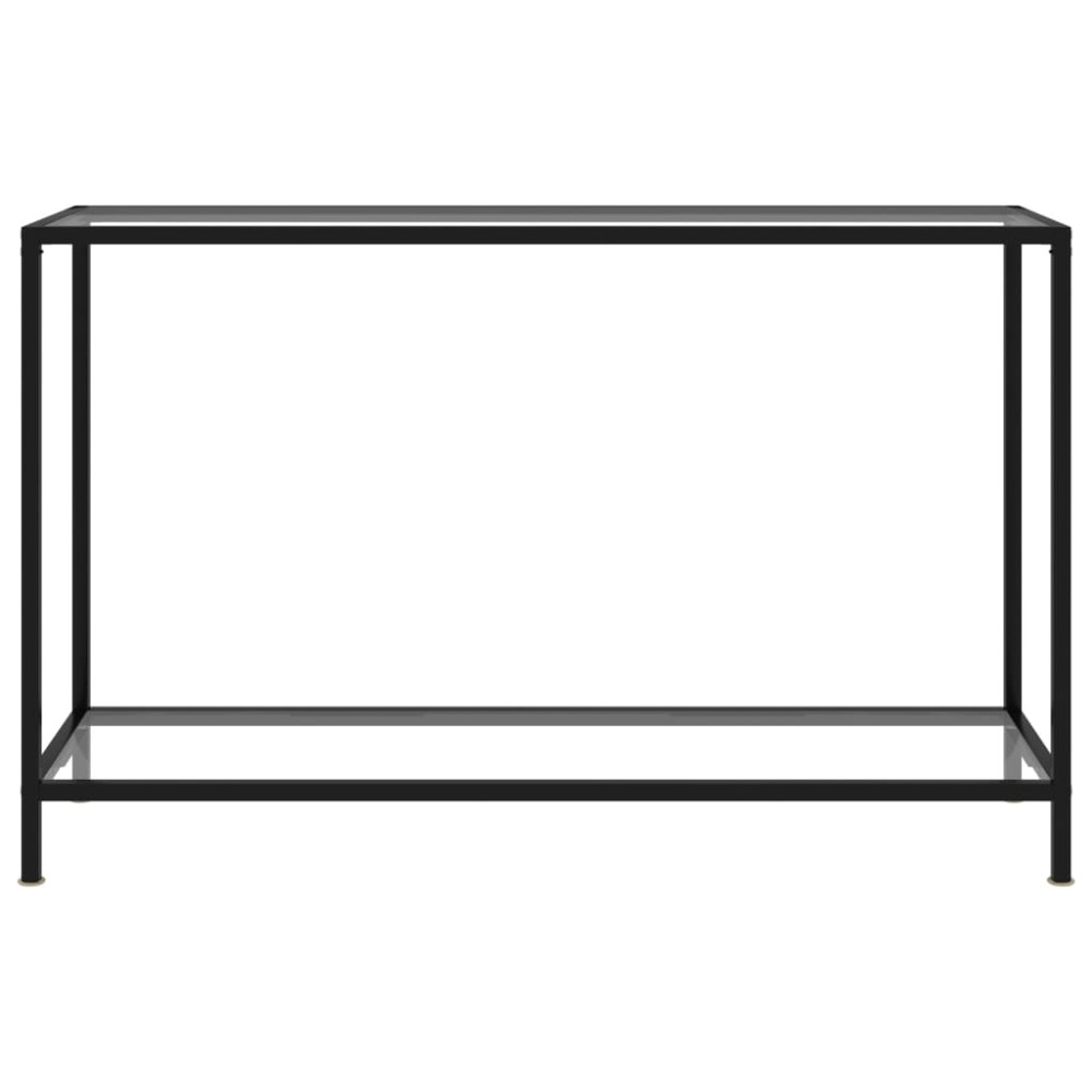 vidaXL Masă consolă, transparent, 120 x 35 x 75 cm, sticlă securizată
