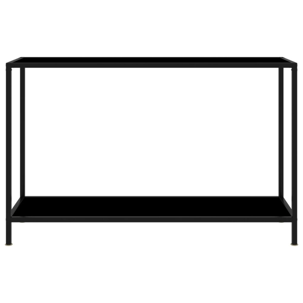 vidaXL Masă consolă, negru, 120 x 35 x 75 cm, sticlă securizată