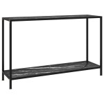 vidaXL Masă consolă, negru, 120 x 35 x 75 cm, sticlă securizată vidaXL Masă consolă, negru, 120 x 35 x 75 cm, sticlă securizată
