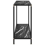 vidaXL Masă consolă, negru, 120 x 35 x 75 cm, sticlă securizată vidaXL Masă consolă, negru, 120 x 35 x 75 cm, sticlă securizată