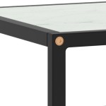 vidaXL Comodă TV, negru, 120x40x40 cm, sticlă de marmură albă