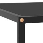 vidaXL Măsuță de cafea, neagră cu sticlă neagră, 80x80x35 cm vidaXL Măsuță de cafea, neagră cu sticlă neagră, 80x80x35 cm