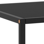 vidaXL Măsuță de cafea, neagră cu sticlă neagră, 100x50x35 cm vidaXL Măsuță de cafea, neagră cu sticlă neagră, 100x50x35 cm