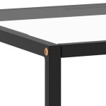 vidaXL Măsuță de cafea, negru cu sticlă securizată, 120x50x35 cm vidaXL Măsuță de cafea, negru cu sticlă securizată, 120x50x35 cm