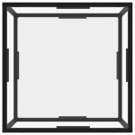 vidaXL Măsuță de cafea, transparent, 60x60x35 cm, sticlă securizată