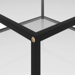 vidaXL Măsuță de cafea, transparent, 80x80x35 cm sticlă securizată