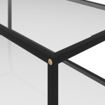 vidaXL Măsuță de cafea, transparent, 100x50x35 cm, sticlă securizată