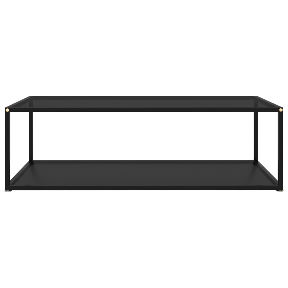 vidaXL Măsuță de cafea, negru, 120x60x35 cm, sticlă securizată