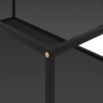 vidaXL Măsuță de cafea, negru, 120x60x35 cm, sticlă securizată vidaXL Măsuță de cafea, negru, 120x60x35 cm, sticlă securizată