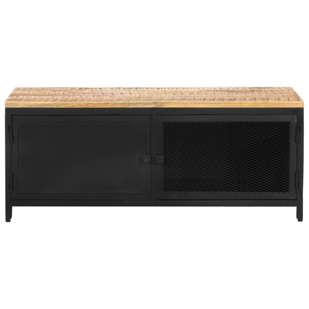 vidaXL Măsuță de cafea, 90 x 50 x 37, lemn masiv de mango nefinisat
