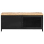 vidaXL Măsuță de cafea, 90 x 50 x 37, lemn masiv de mango nefinisat vidaXL Măsuță de cafea, 90 x 50 x 37, lemn masiv de mango nefinisat