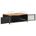 vidaXL Măsuță de cafea, 90 x 50 x 37, lemn masiv de mango nefinisat vidaXL Măsuță de cafea, 90 x 50 x 37, lemn masiv de mango nefinisat