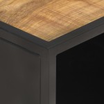 vidaXL Măsuță de cafea, 90x50x35 cm, lemn mango nefinisat & trestie vidaXL Măsuță de cafea, 90x50x35 cm, lemn mango nefinisat & trestie