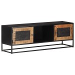 vidaXL Comodă TV, 120 x 30 x 40 cm, lemn de mango nefinisat vidaXL Comodă TV, 120 x 30 x 40 cm, lemn de mango nefinisat
