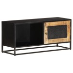 vidaXL Comodă TV, 90x30x40 cm, lemn de mango nefinisat vidaXL Comodă TV, 90x30x40 cm, lemn de mango nefinisat