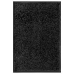 vidaXL Covoraș de ușă lavabil, negru, 40 x 60 cm vidaXL Covoraș de ușă lavabil, negru, 40 x 60 cm