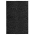 vidaXL Covoraș de ușă lavabil, negru, 120 x 180 cm vidaXL Covoraș de ușă lavabil, negru, 120 x 180 cm