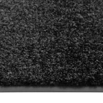 vidaXL Covoraș de ușă lavabil, negru, 120 x 180 cm vidaXL Covoraș de ușă lavabil, negru, 120 x 180 cm