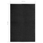 vidaXL Covoraș de ușă lavabil, negru, 120 x 180 cm vidaXL Covoraș de ușă lavabil, negru, 120 x 180 cm