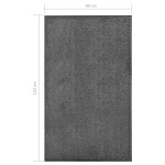 vidaXL Covoraș de ușă lavabil, antracit, 90 x 150 cm vidaXL Covoraș de ușă lavabil, antracit, 90 x 150 cm