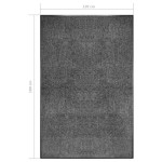 vidaXL Covoraș de ușă lavabil, antracit, 120 x 180 cm