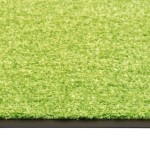 vidaXL Covoraș de ușă lavabil verde 90x120 cm