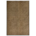vidaXL Covoraș de ușă lavabil, maro, 120 x 180 cm vidaXL Covoraș de ușă lavabil, maro, 120 x 180 cm