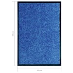 vidaXL Covoraș de ușă lavabil, albastru, 40 x 60 cm vidaXL Covoraș de ușă lavabil, albastru, 40 x 60 cm