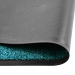 vidaXL Covoraș de ușă lavabil cyan 90x120 cm vidaXL Covoraș de ușă lavabil cyan 90x120 cm