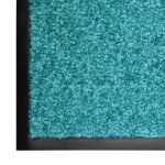 vidaXL Covoraș de ușă lavabil cyan 90x120 cm vidaXL Covoraș de ușă lavabil cyan 90x120 cm