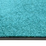 vidaXL Covoraș de ușă lavabil cyan 90x120 cm vidaXL Covoraș de ușă lavabil cyan 90x120 cm