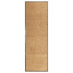 vidaXL Covoraș de ușă lavabil, crem, 60 x 180 cm