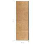 vidaXL Covoraș de ușă lavabil, crem, 60 x 180 cm