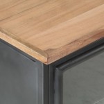 vidaXL Noptieră, gri, 40x30x50 cm, lemn masiv de acacia