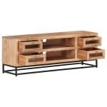 vidaXL Comodă TV, 110x30x40 cm, lemn masiv de acacia