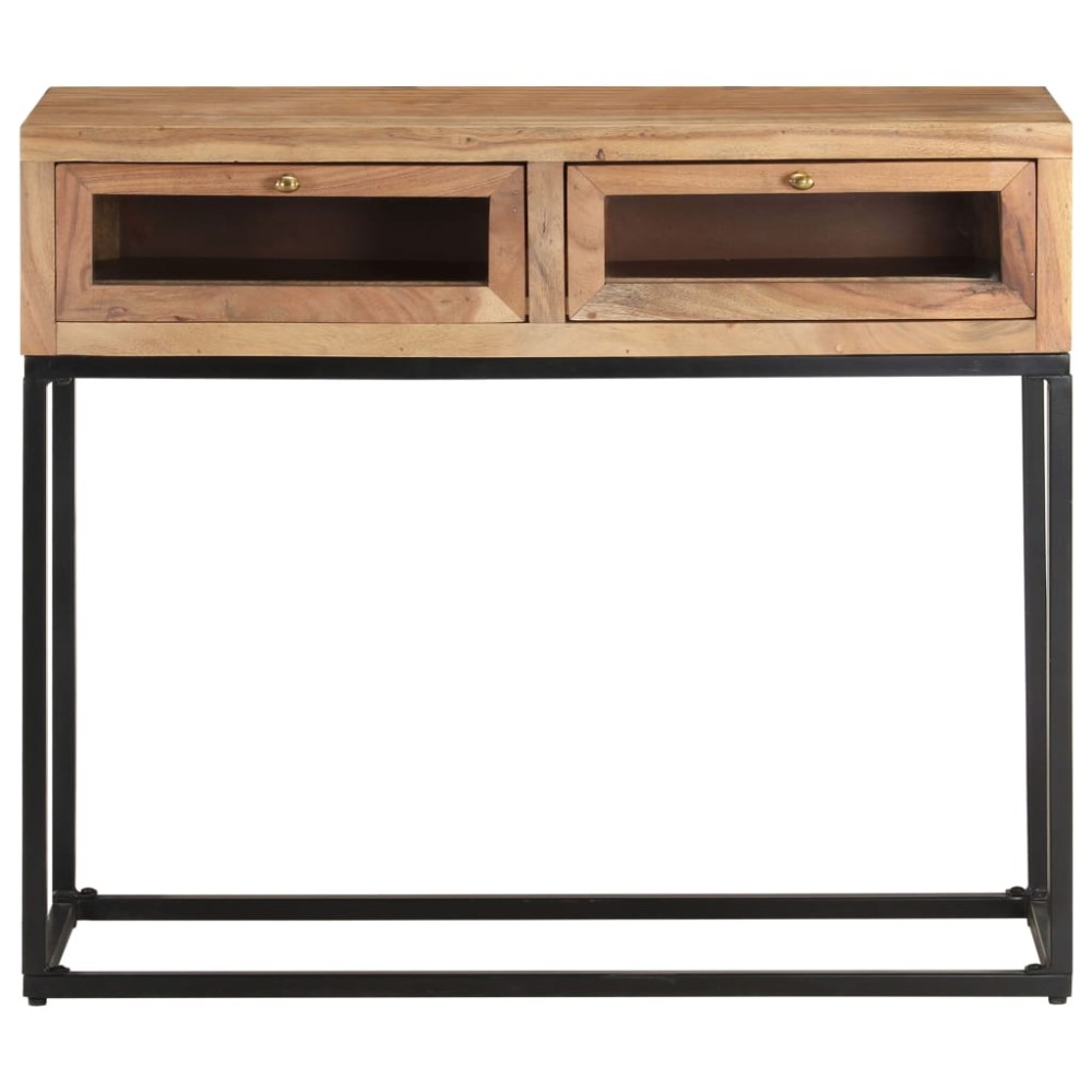 vidaXL Masă consolă, 90x35x76 cm, lemn masiv de acacia