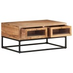 vidaXL Măsuță de cafea, 90x60x40 cm, lemn masiv de acacia vidaXL Măsuță de cafea, 90x60x40 cm, lemn masiv de acacia
